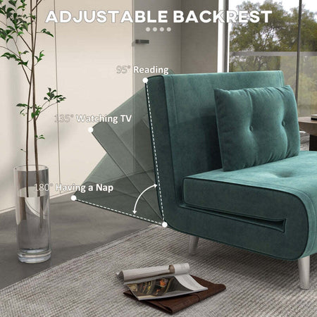 NUOVO-Poltrona-Letto-a-sedia-materasso-brandina-Letto-Singolo-con-Schienale-Reclinabile-in-Velluto,-100x88x83cm,-Verde-Scuro-F839-893V01DGA