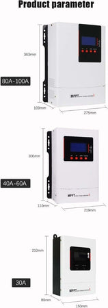 Nuovo Regolatore di carica solare 150V MPPT 30A/60A/80A/120A Inverter 12V-24V-36V-48V APP. WIFI Commercio Industria e Scienza/Energia solare e eolica/Pannelli solari/Pannelli solari monocristallini Zencoccostore - Formia, Commerciovirtuoso.it