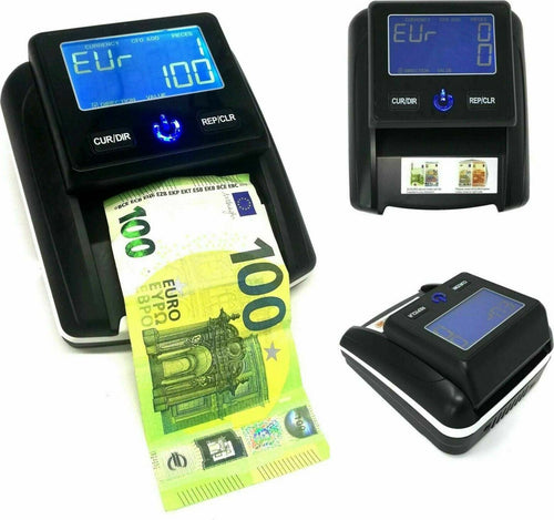 NUOVO RILEVATORE BANCONOTE FALSE 100€ 200€ PORTATILE CONTA SOLDI EURO USB 2023 Cancelleria e prodotti per ufficio/Archivio ufficio e accessori per scrivania/Casseforti portamonete e contabanconote/Contabanconote Zencoccostore - Formia, Commerciovirtuoso.it