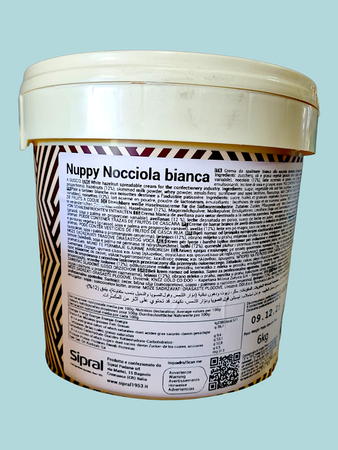Nuppy Nocciola Bianca – Crema Spalmabile Bianca alla Nocciola – Sipral – 6 kg