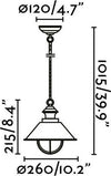 NÁUTICA 260 Lampada sospensioni marrone ossido Illuminazione/Illuminazione per interni/Lampadari lampade a sospensione e plafoniere/Lampade a sospensione Led Mall Home - Napoli, Commerciovirtuoso.it