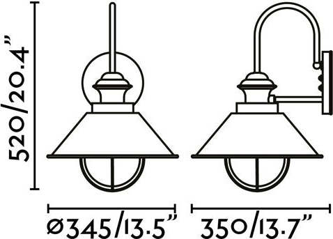 NÁUTICA 350 Lampada da parete marrone ossido Illuminazione/Illuminazione per interni/Illuminazioni per pareti/Applique Led Mall Home - Napoli, Commerciovirtuoso.it