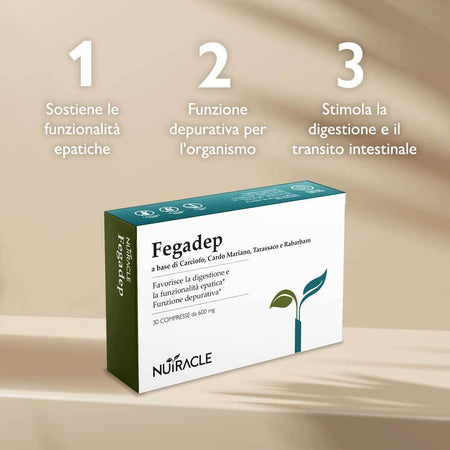 Nutracle Fegadep 30 Compresse 600 mg - per Depurare e Disintossicare Il Fegato - Integratore Forte con Cardo Mariano, Carciofo, Tarassaco e Rabarbaro - Drenante Diuretico Detox Salute e cura della persona/Vitamine minerali e integratori/Integratori di sostanze e preparati vegetali/Carciofo MyLab Nutrition - Roma, Commerciovirtuoso.it
