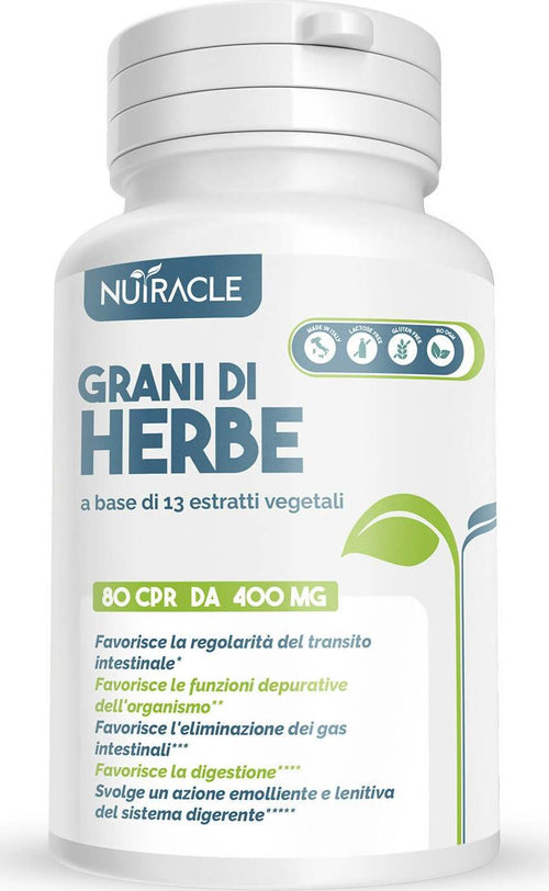 Nutracle-grani-di-herbe-80-compresse-(fornitura-+-2-mesi)---13-erbe-per-colon-e-intestino-pigro-contro-stitichezza-forte-e-pancia-gonfia-|-integratore-per-transito-intestinale-|-made-in-italy