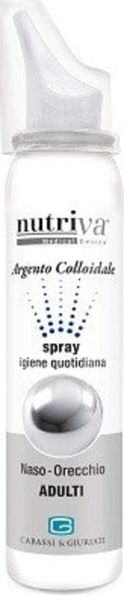 NUTRIVA-ARGENTO-COLLOIDALE-NASO/ORECCHIE-integratore-alimentare-100-ml-Cabassi-e-Giuriati