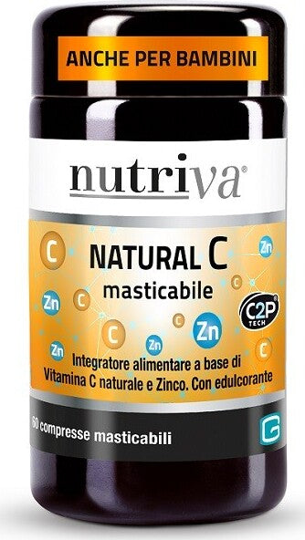 NUTRIVA-NATURAL-C-integratore-alimentare-60-compresse-masticabili-Cabassi-e-Giuriati