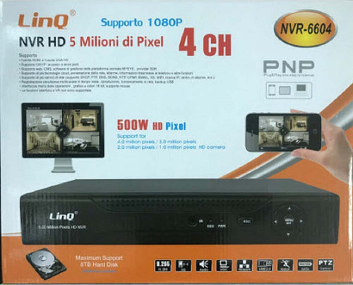 Nvr 4ch Canali Registratore Rec&live Full Hd 1080p Wifi H.264 H.265 P2p Nvr-6604 Fai da te/Sicurezza e protezione/Sistemi di sicurezza domestica/Kit video per la sicurezza domestica/Videoregistratori di sorveglianza Trade Shop italia - Napoli, Commerciovirtuoso.it