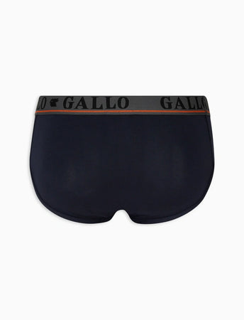 Gallo Slip basico intimo cotone blu tinta unita