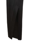 Tom Ford Gonna Extra Lunga in Raso Nero da donna