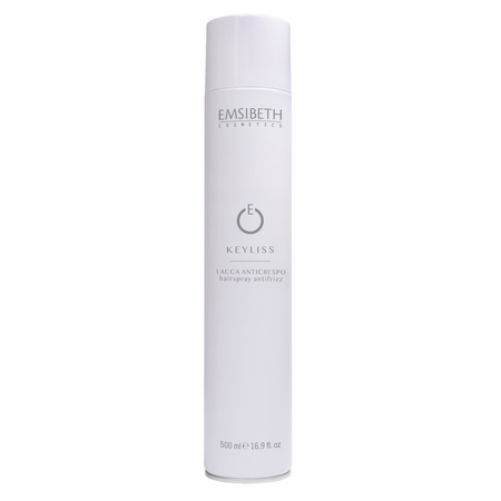Emsibeth Keyliss Lacca Anticrespo Spray Professionale Fissaggio Anti-Umidità Effetto Memoria 500 ml