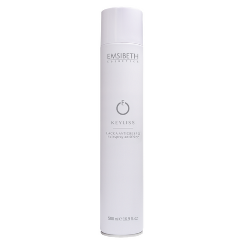 Emsibeth Keyliss Lacca Anticrespo Spray Professionale Fissaggio Anti-Umidità Effetto Memoria 500 ml