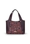 GATTINONI BORSA TEODOSIA L. DOUBLE HANDLE PVC NEW TEOD./ BURGUNDY GARNET da donna