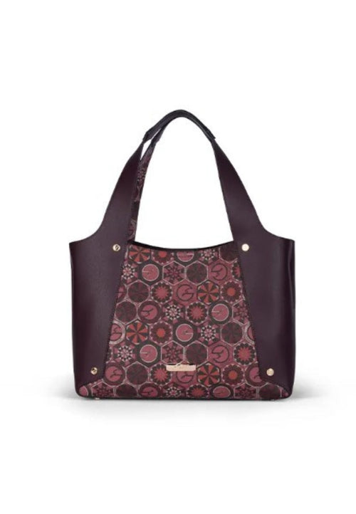 GATTINONI BORSA TEODOSIA L. DOUBLE HANDLE PVC NEW TEOD./ BURGUNDY GARNET da donna