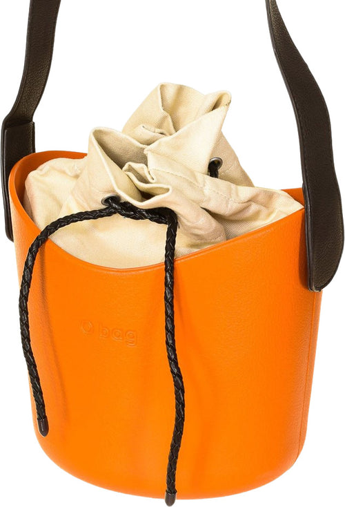 O Bag Secchiello Borsa Donna Scocca Arancione Sacca Beige Borsa a Spalla con Tracolla Arancione Moda/Donna/Borse/Borse a spalla Liquidator Italia - Nicosia, Commerciovirtuoso.it