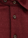 CANALI Polo Canali burgundy manica corta da uomo