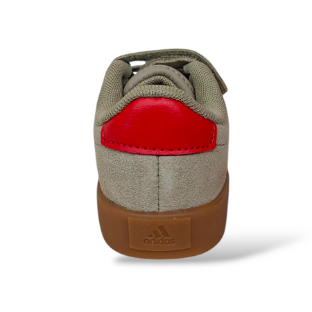 Sneakers bambino Adidas Grand Court grigio rosso sportive