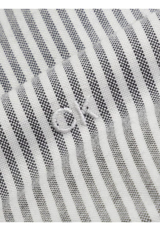 calvin klein CAMICIA WASHED OXFORD STRIPE SLIM da uomo