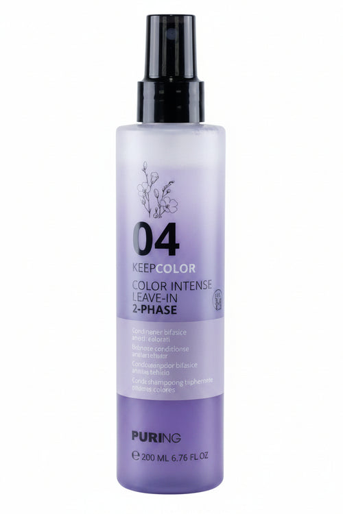 Spray Bifasico Capelli Colorati Puring Keep Color – Leave-In Idratante Protettivo Anti Sbiadimento, Districante con Olio di Lino e Vitamina E
