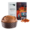Tesori di sicilia panettone artigianale tradizionale uvetta e canditi 1kg, scatola siciliana a donna elisabetta panettone a lievitazione naturale