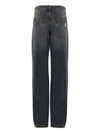 Gucci Pantaloni in Denim Scuro Regular Fit da donna