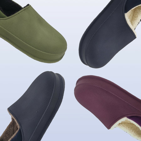 Amix Diamond Le Originali Dasoft Fantastiche Ciabatte Invernali Uomo e Donna, Pantofole Chiuse Con Peluche, Zoccoli con Pelliccia Interna, Memory Foam e Suola Antiscivolo, Sabot da Casa e Giardino