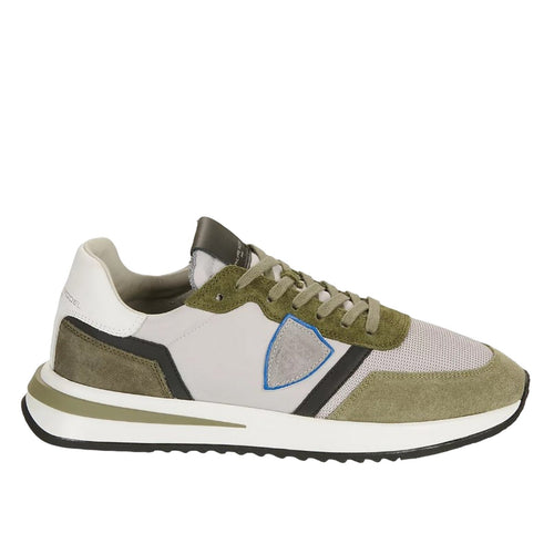 Philippe Model sneaker uomo philippe model - tropez 2.1 low man - verde militare da uomo