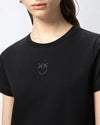 Pinko BUSSOLOTTO T-SHIRT JERSEY LOGO 25 da donna