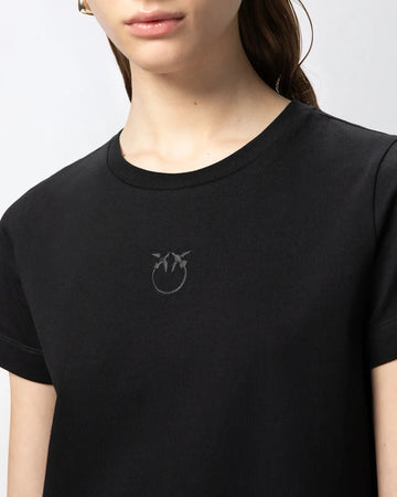 Pinko BUSSOLOTTO T-SHIRT JERSEY LOGO 25 da donna