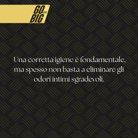 Gobig life gel intimo antiodore uomo con mentolo e vitamina pp | elimina cattivi odori, freschezza naturale, 100% ingredienti naturali | igiene intima maschile - protezione quotidiana