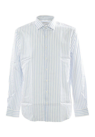 calvin klein CAMICIA TWILL STRIPE FITTED da uomo