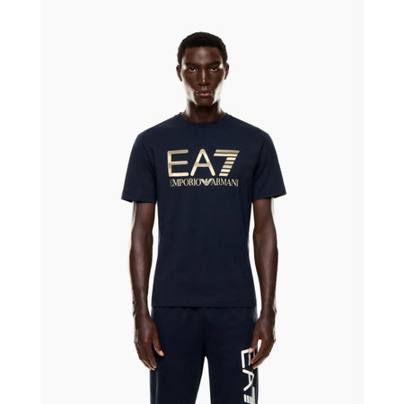 Emporio Armani T-Shirt Uomo Logo Series in Cotone Con Maxi Logo