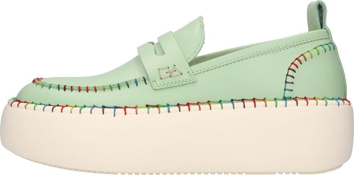 OA-non-fashion-Scarpe-basse-Verde-da-donna