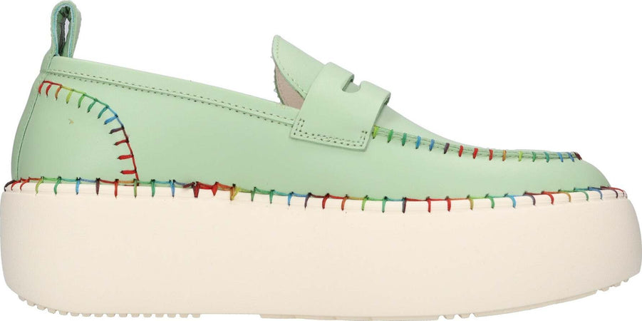 OA-non-fashion-Scarpe-basse-Verde-da-donna