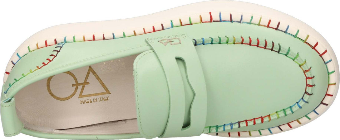 OA-non-fashion-Scarpe-basse-Verde-da-donna