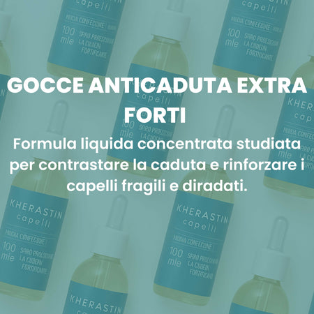 Kerastin Gocce – Siero Naturale per Capelli – Fortificante e Anticaduta Extra Forte – Stimola la Crescita e Infoltisce – Integratore Liquido 100ml – AlohaLabs