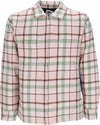 OBEY-Camicia-Imbottita-Uomo-Dom-Shirt-Jacket-Pink-Clay-Multi-da-uomo