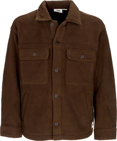 OBEY-Camicia-Imbottita-Uomo-Thompson-Shirt-Jacket-Java-Brown-da-uomo