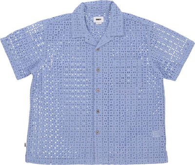 OBEY-Camicia-Manica-Corta-Uomo-Vida-Woven-Hydrangea-da-uomo