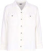 OBEY-Camicia-Manica-Lunga-Donna-W-Camille-Waffle-L/s-Shirt-Muted-White-da-donna