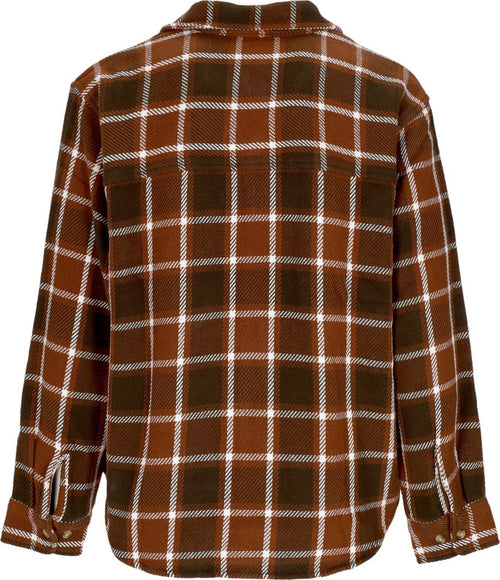 OBEY-Camicia-Manica-Lunga-Uomo-Bigwig-Plaid-Woven-L/s-Sepia-Multi-da-uomo