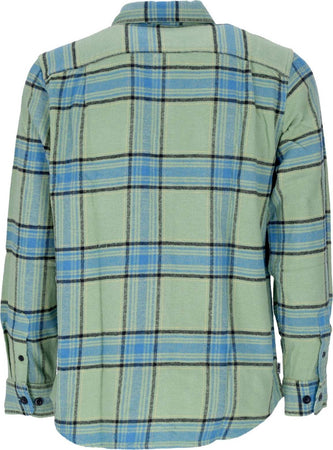 OBEY-Camicia-Manica-Lunga-Uomo-Eugene-L/s-Woven-Shirt-Jade-Multi-da-uomo