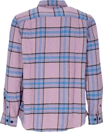 OBEY-Camicia-Manica-Lunga-Uomo-Eugene-L/s-Woven-Shirt-Lilac-Chalk-Multi-da-uomo