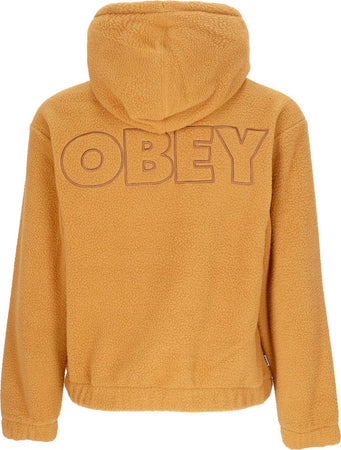 OBEY-Felpa-Cappuccio-Donna-Asher-Hood-Specialty-Fleece-Brown-Sugar-da-donna