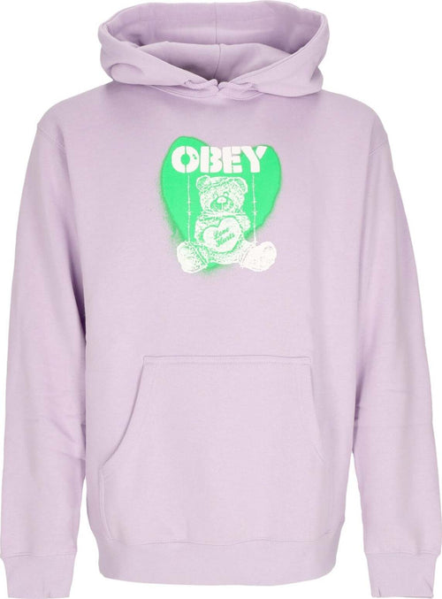 OBEY-Felpa-Cappuccio-Donna-W-Love-Hurts-2-Basic-Hooded-Fleece-Lavender-da-donna