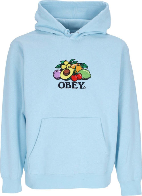 OBEY-Felpa-Cappuccio-Uomo-Basket-Hood-Fleece-Sky-Blue-da-uomo