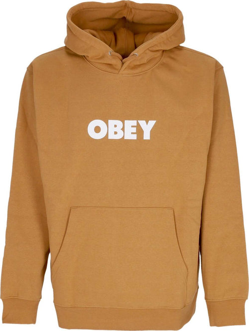 OBEY-Felpa-Cappuccio-Uomo-Bold-Hood-Premium-Fleece-Brown-Sugar-da-uomo