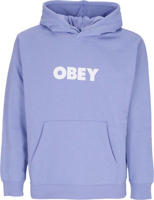 OBEY-Felpa-Cappuccio-Uomo-Bold-Hood-Premium-Fleece-Digital-Violet-da-uomo