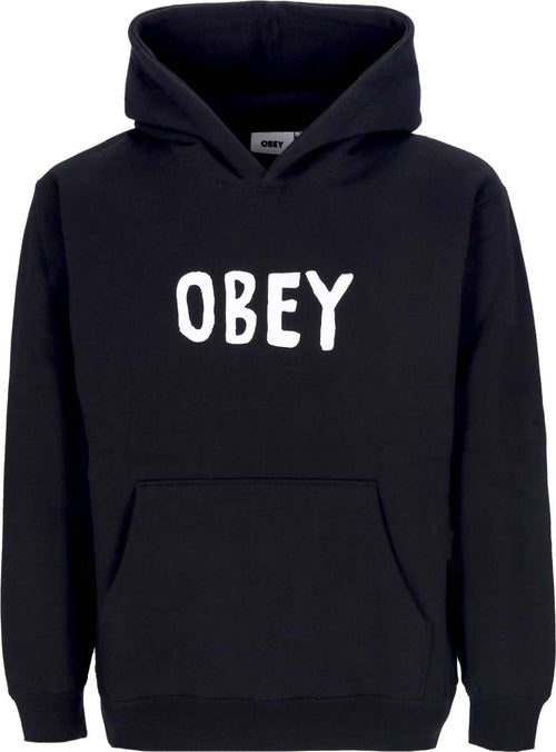OBEY-Felpa-Cappuccio-Uomo-Og-Type-Extra-Hooded-Premium-Fleece-Black-da-uomo