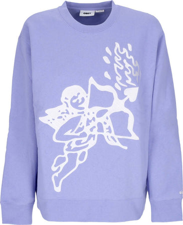OBEY-Felpa-Girocollo-Donna-Cupid-Crew-Specialty-Fleece-Digital-Violet-da-donna