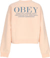 OBEY-Felpa-Girocollo-Donna-W-Cities-Crew-Peach-Parfait-da-donna